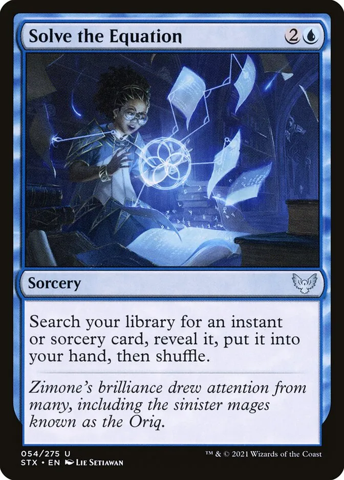 2021 Strixhaven: School of Mages Solve the Equation #54 uncommon card image
