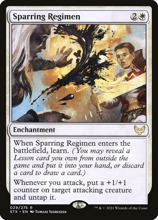 2021 Strixhaven: School of Mages Sparring Regimen #29 rare card image