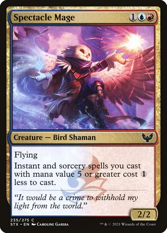 2021 Strixhaven: School of Mages Spectacle Mage #235 common card image