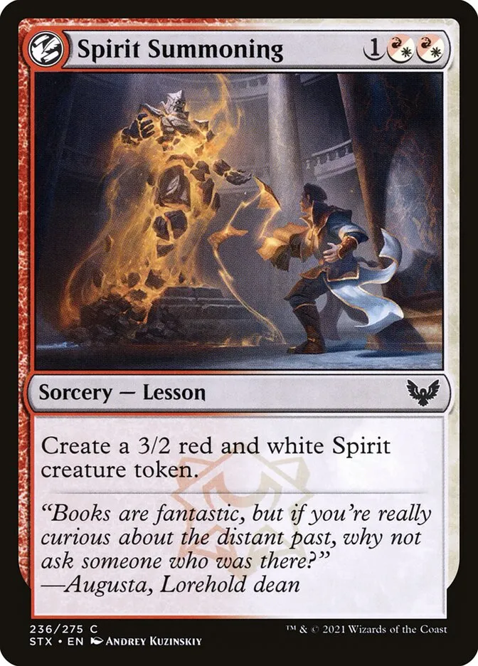 2021 Strixhaven: School of Mages Spirit Summoning #236 common card image