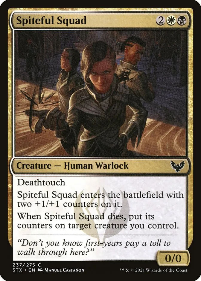 2021 Strixhaven: School of Mages Spiteful Squad #237 common card image