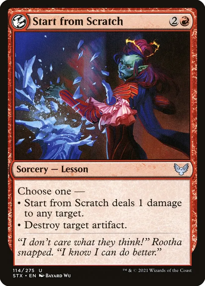 2021 Strixhaven: School of Mages Start from Scratch #114 uncommon card image