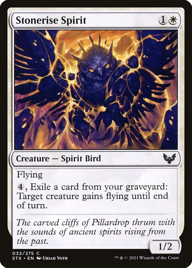 2021 Strixhaven: School of Mages Stonerise Spirit #32 common card image