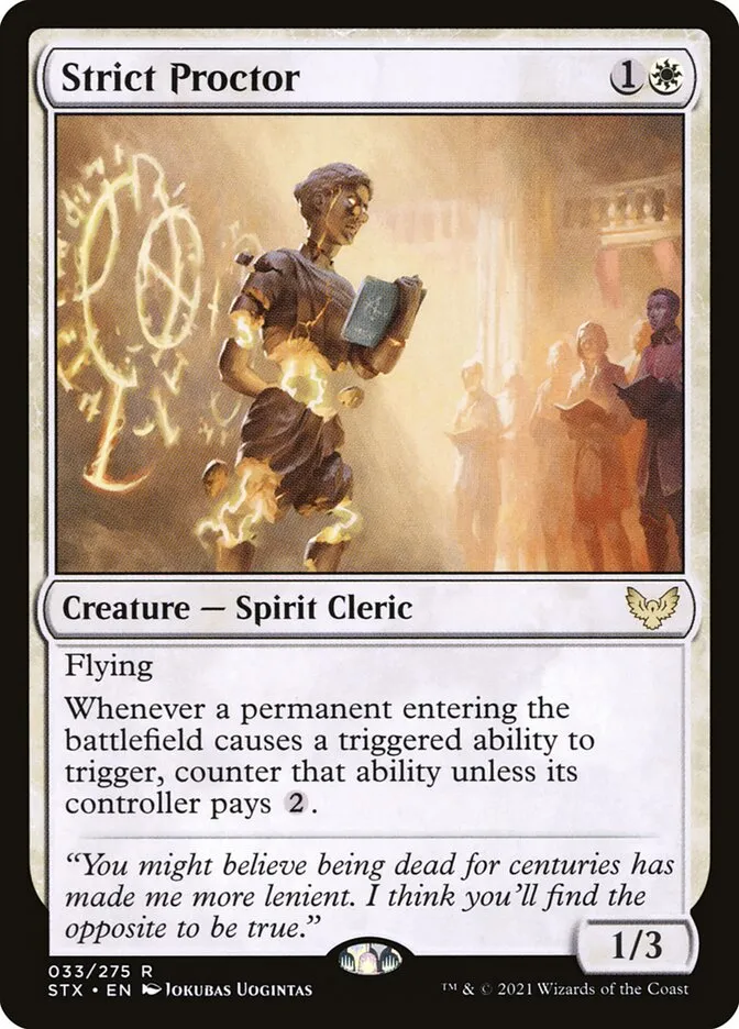2021 Strixhaven: School of Mages Strict Proctor #33 rare card image