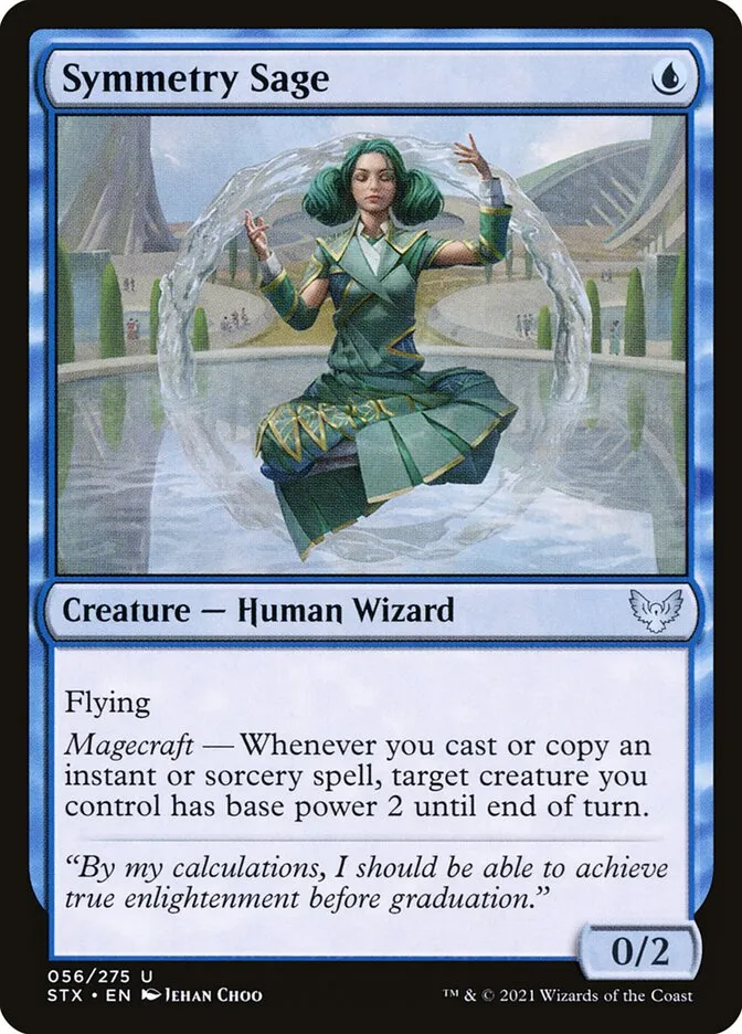 2021 Strixhaven: School of Mages Symmetry Sage #56 uncommon card image