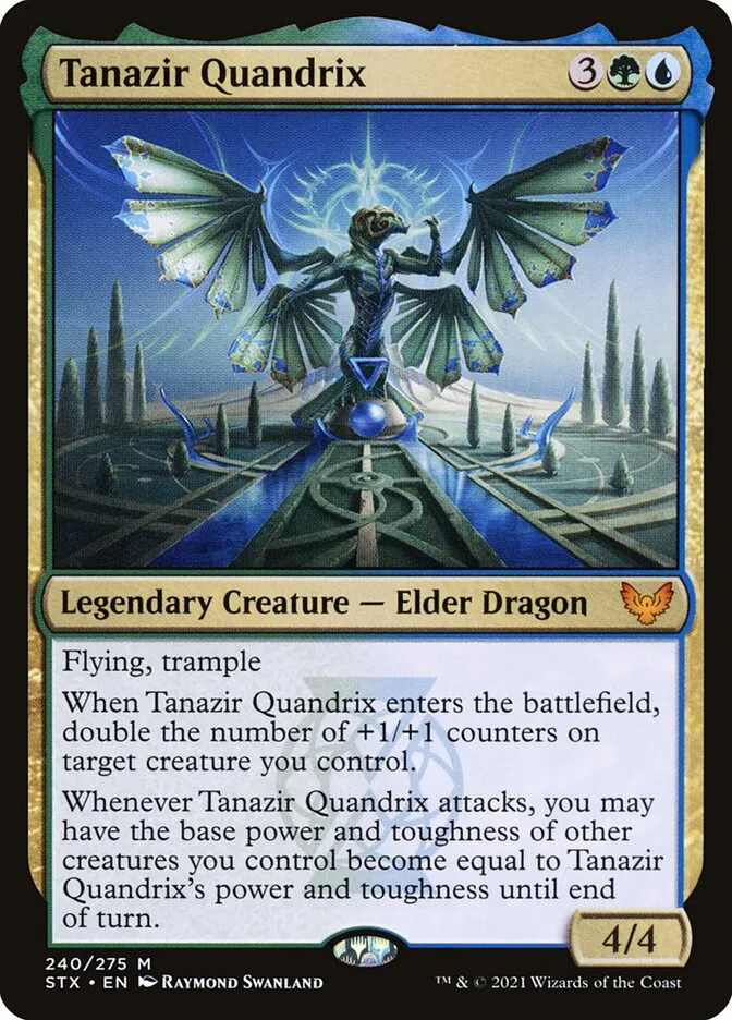 2021 Strixhaven: School of Mages Tanazir Quandrix #240 mythic card image