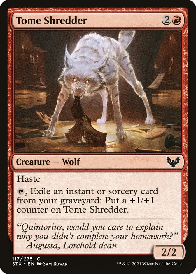 2021 Strixhaven: School of Mages Tome Shredder #117 common card image
