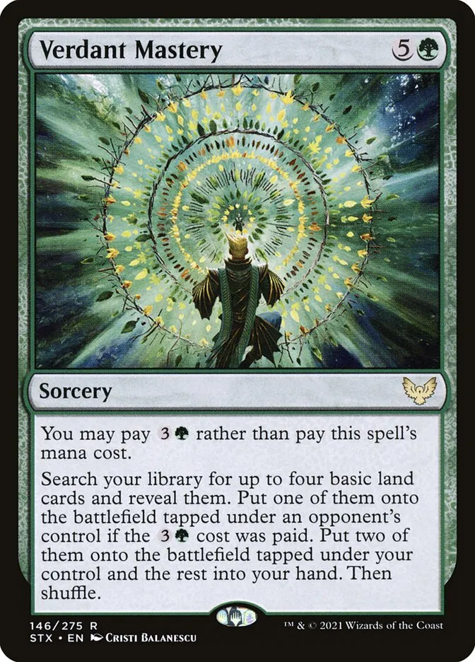 2021 Strixhaven: School of Mages Verdant Mastery #146 rare card image