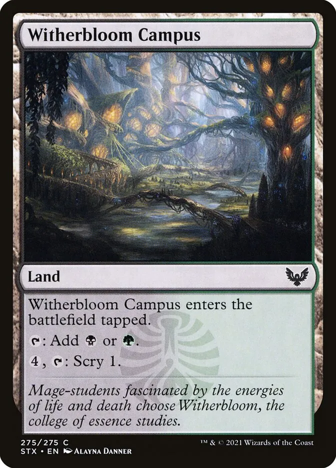 2021 Strixhaven: School of Mages Witherbloom Campus #275 common card image