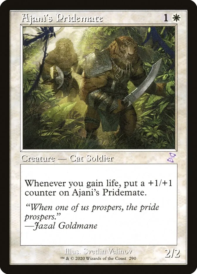 2021 Time Spiral Remastered Ajani's Pridemate special #290 special card image