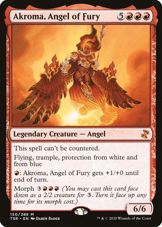 2021 Time Spiral Remastered Akroma, Angel of Fury #150 mythic card image
