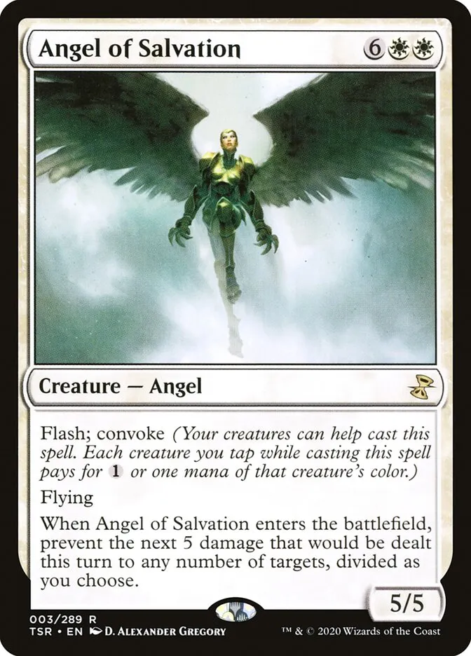 2021 Time Spiral Remastered Angel of Salvation rare #3 rare card image