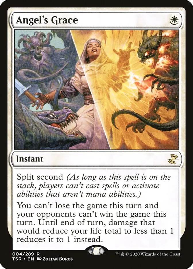 2021 Time Spiral Remastered Angel's Grace rare #4 rare card image
