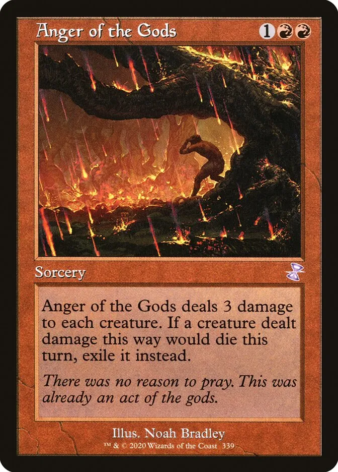 2021 Time Spiral Remastered Anger of the Gods special #339 special card image