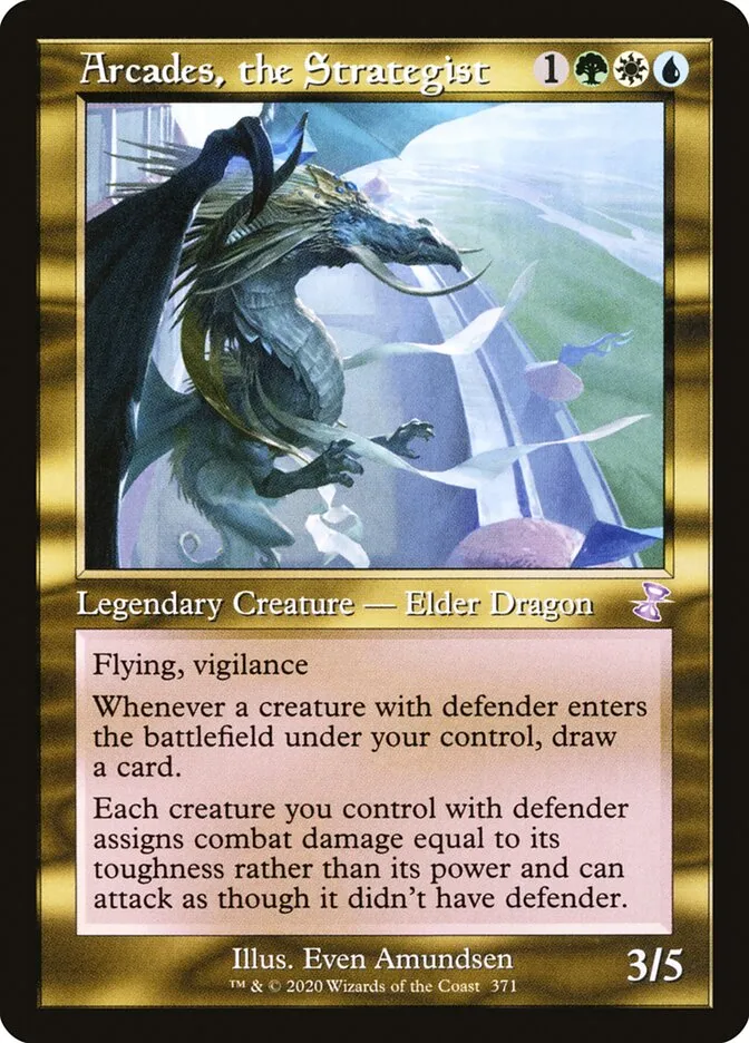 2021 Time Spiral Remastered Arcades, the Strategist #371 special card image