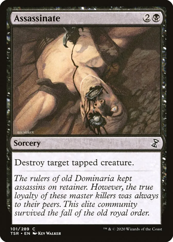 2021 Time Spiral Remastered Assassinate common #101 common card image