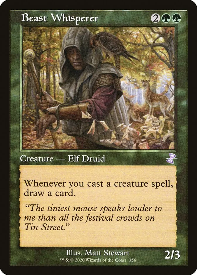 2021 Time Spiral Remastered Beast Whisperer special #356 special card image