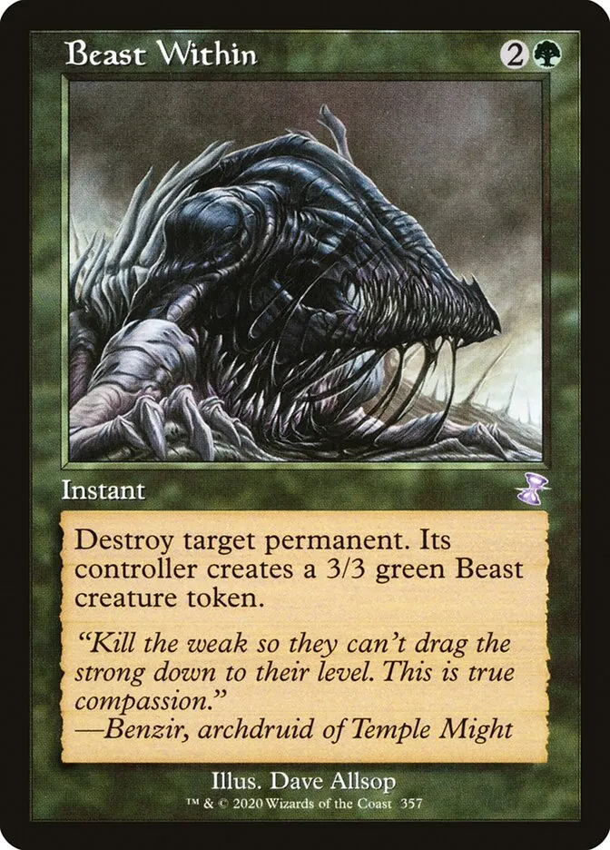 2021 Time Spiral Remastered Beast Within special #357 special card image