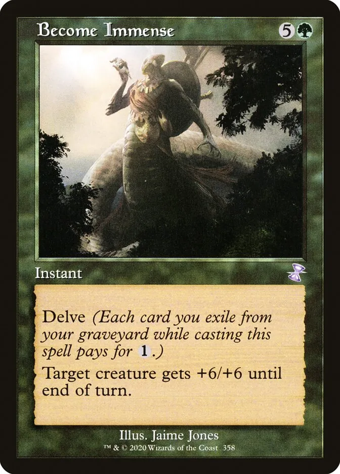 2021 Time Spiral Remastered Become Immense special #358 special card image