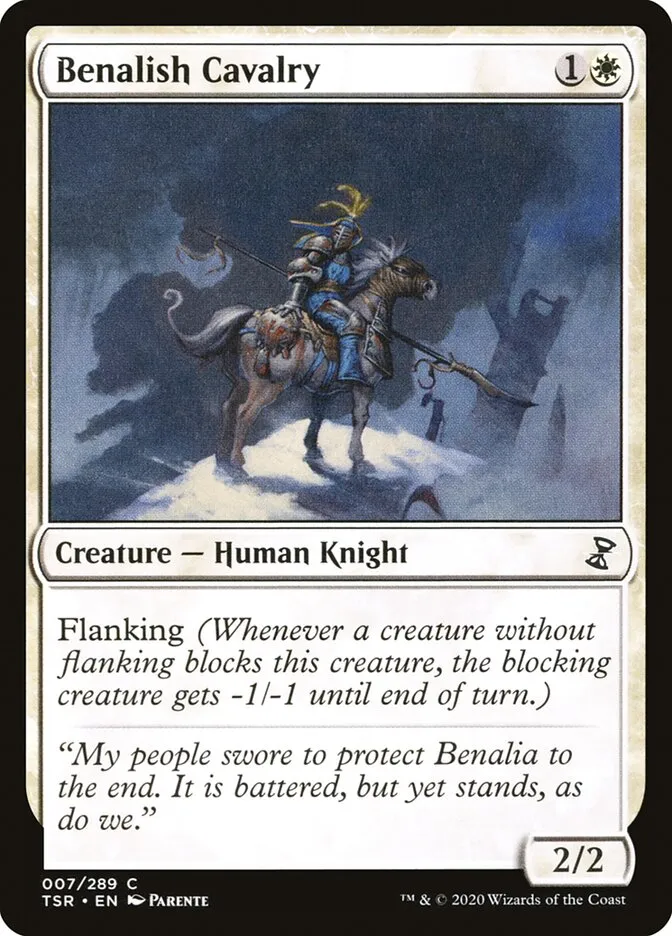 2021 Time Spiral Remastered Benalish Cavalry common #7 common card image