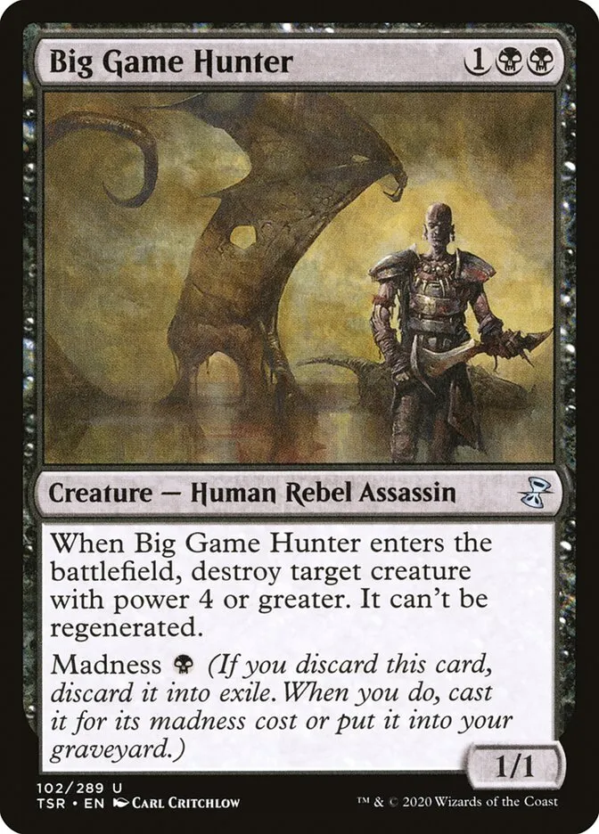2021 Time Spiral Remastered Big Game Hunter uncommon #102 uncommon card image