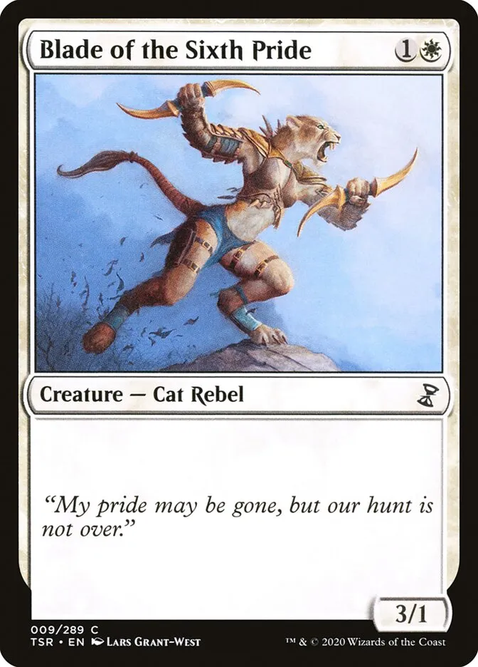 2021 Time Spiral Remastered Blade of the Sixth Pride common #9 common card image