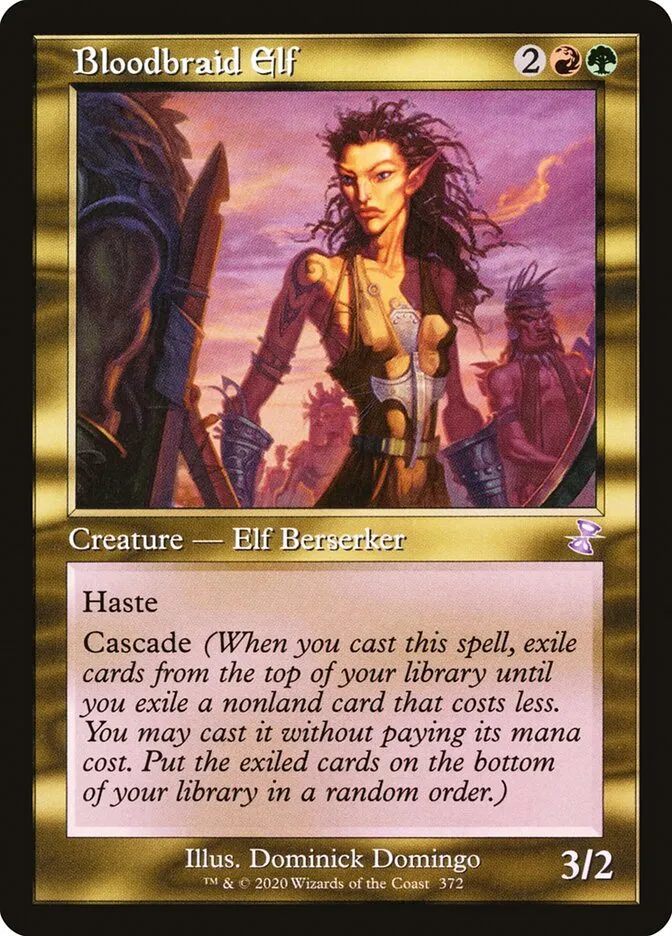 2021 Time Spiral Remastered Bloodbraid Elf #372 special card image