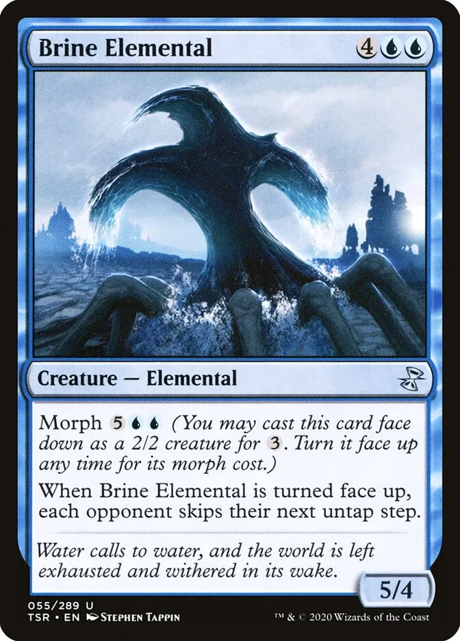 2021 Time Spiral Remastered Brine Elemental uncommon #55 uncommon card image
