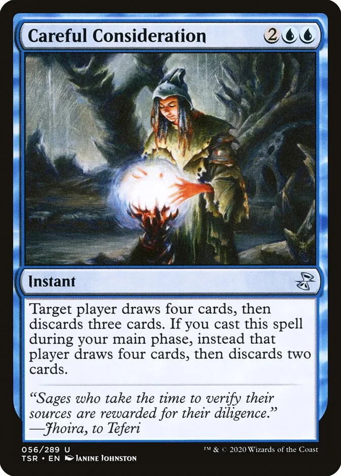 2021 Time Spiral Remastered Careful Consideration uncommon #56 uncommon card image