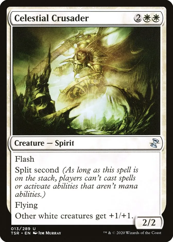 2021 Time Spiral Remastered Celestial Crusader uncommon #13 uncommon card image
