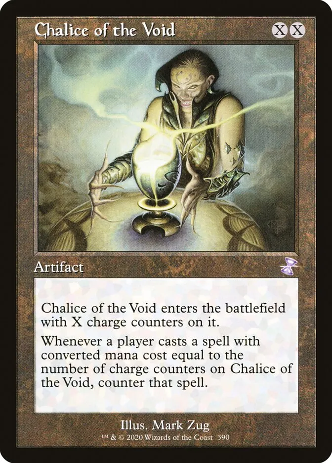 2021 Time Spiral Remastered Chalice of the Void [Foil] special #390 special card image