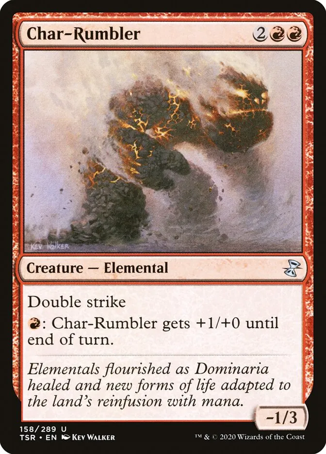 2021 Time Spiral Remastered Char-Rumbler #158 uncommon card image