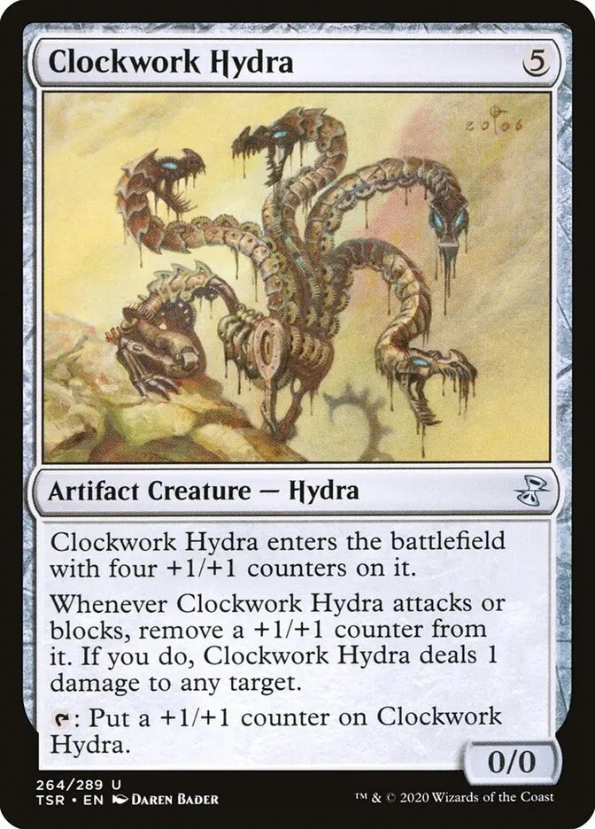 2021 Time Spiral Remastered Clockwork Hydra uncommon #264 uncommon card image
