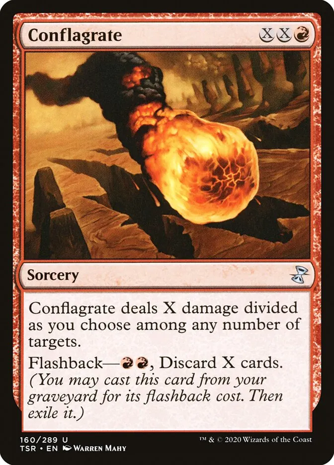 2021 Time Spiral Remastered Conflagrate #160 uncommon card image