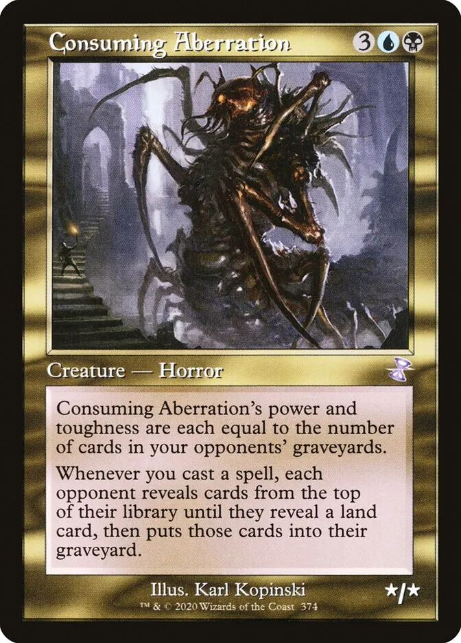 2021 Time Spiral Remastered Consuming Aberration #374 special card image