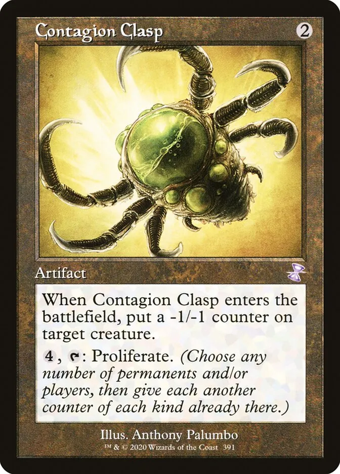 2021 Time Spiral Remastered Contagion Clasp #391 special card image
