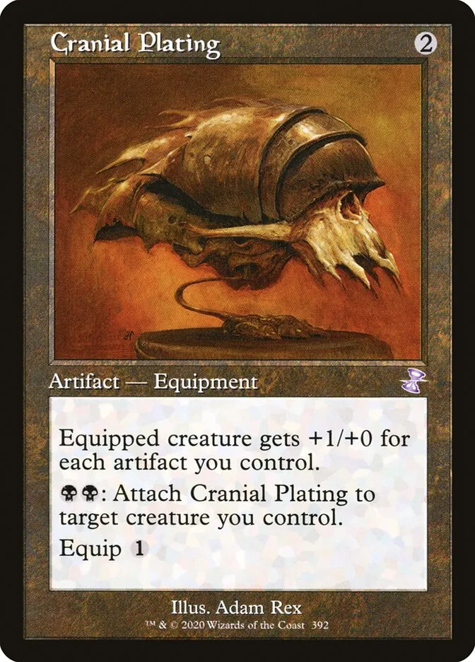 2021 Time Spiral Remastered Cranial Plating #392 special card image
