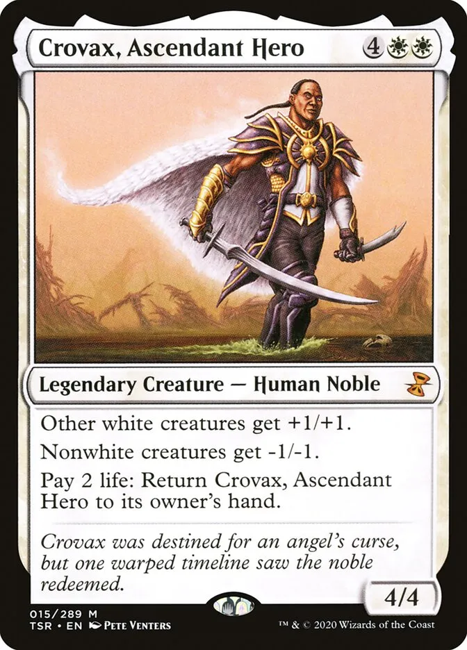 2021 Time Spiral Remastered Crovax, Ascendant Hero mythic #15 mythic card image