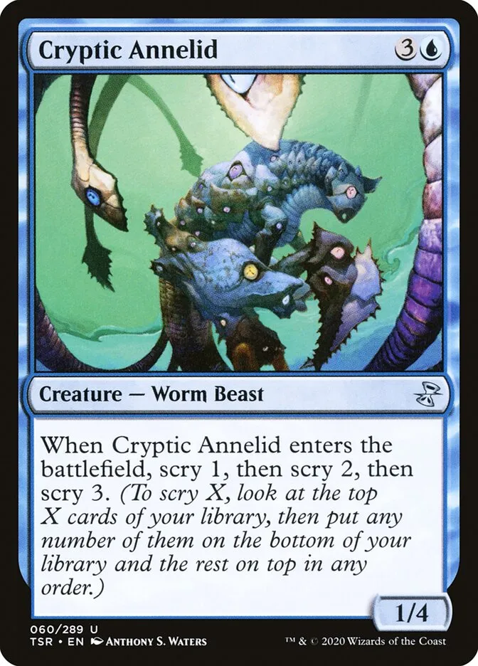 2021 Time Spiral Remastered Cryptic Annelid uncommon #60 uncommon card image