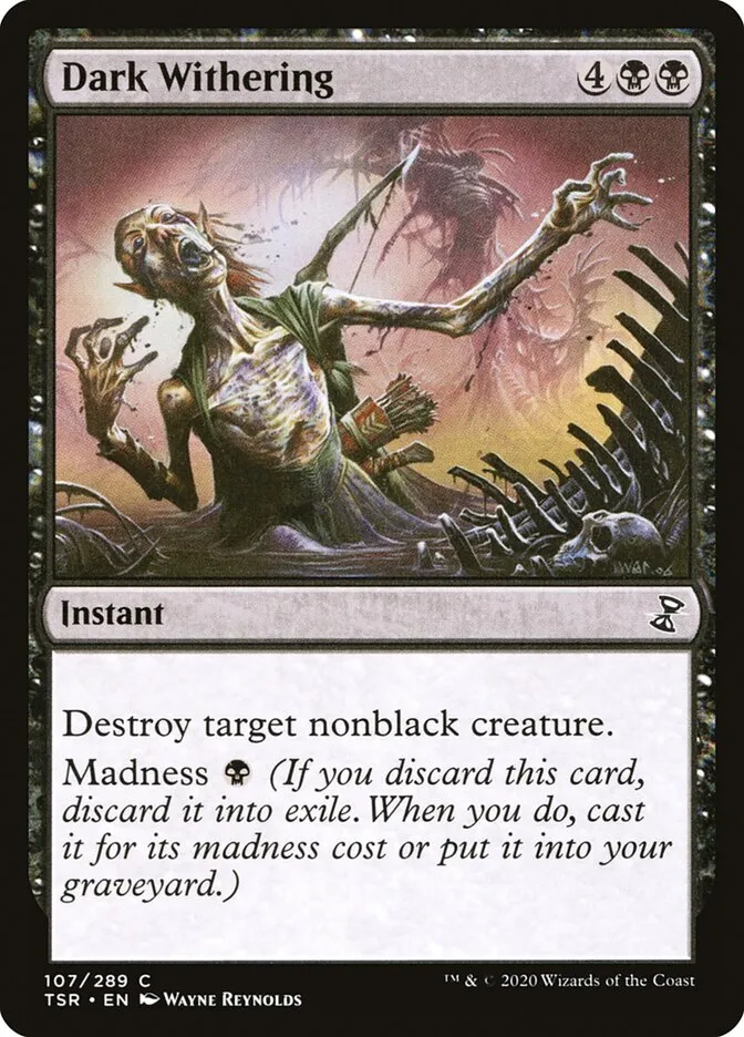 2021 Time Spiral Remastered Dark Withering #107 common card image