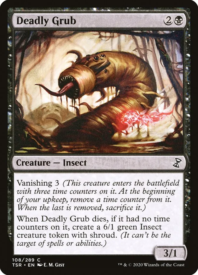 2021 Time Spiral Remastered Deadly Grub #108 common card image