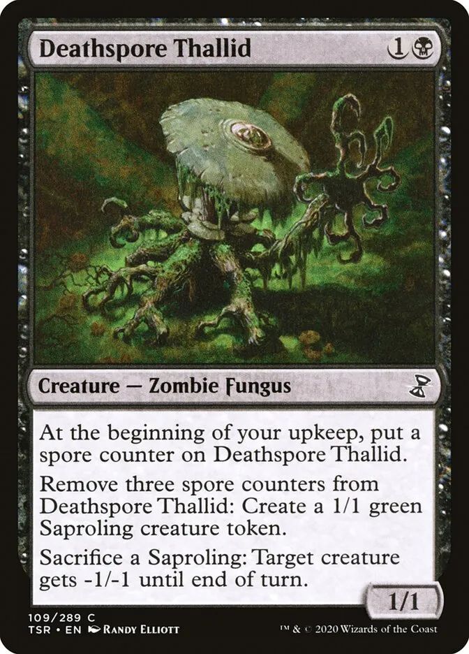 2021 Time Spiral Remastered Deathspore Thallid #109 common card image