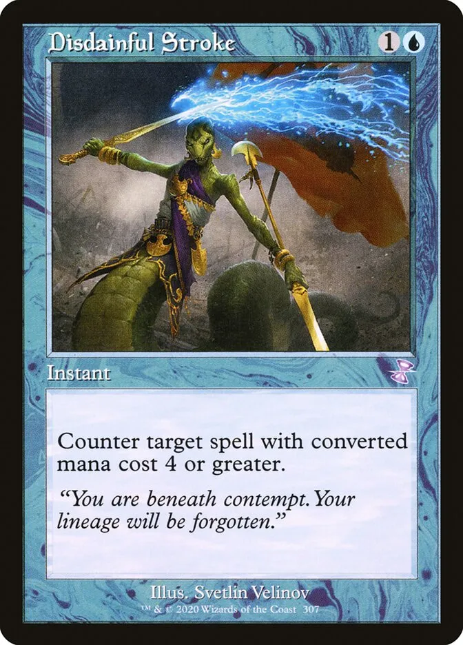2021 Time Spiral Remastered Disdainful Stroke special #307 special card image