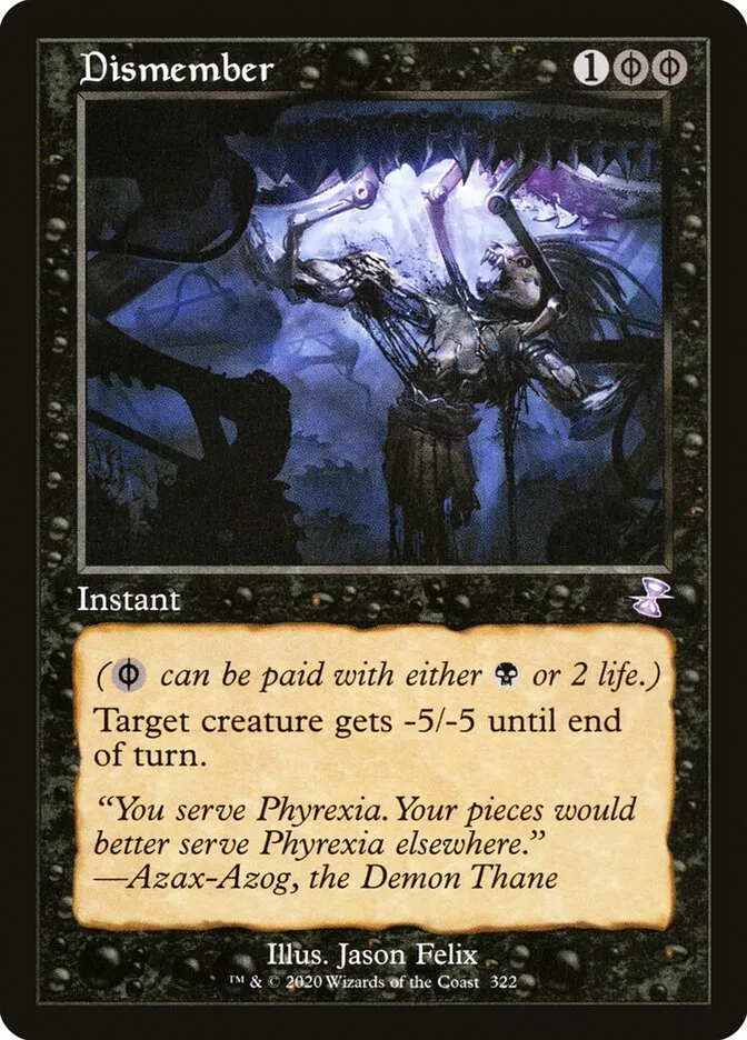 2021 Time Spiral Remastered Dismember special #322 special card image