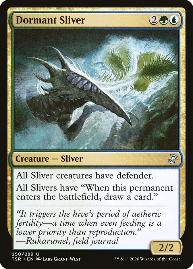 2021 Time Spiral Remastered Dormant Sliver #250 uncommon card image
