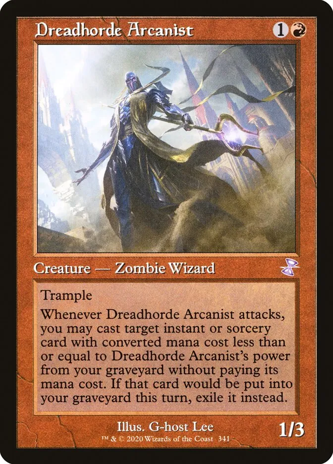 2021 Time Spiral Remastered Dreadhorde Arcanist special #341 special card image