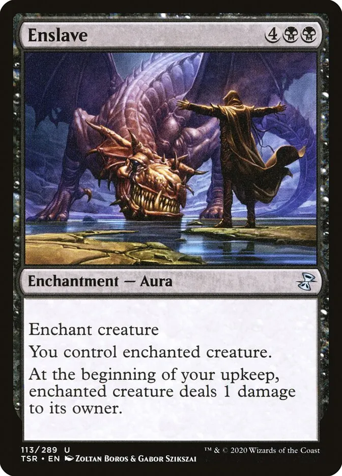 2021 Time Spiral Remastered Enslave #113 uncommon card image