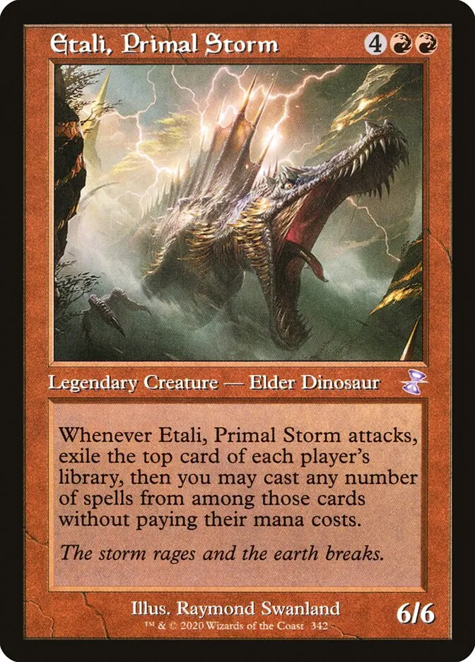 2021 Time Spiral Remastered Etali, Primal Storm special #342 special card image