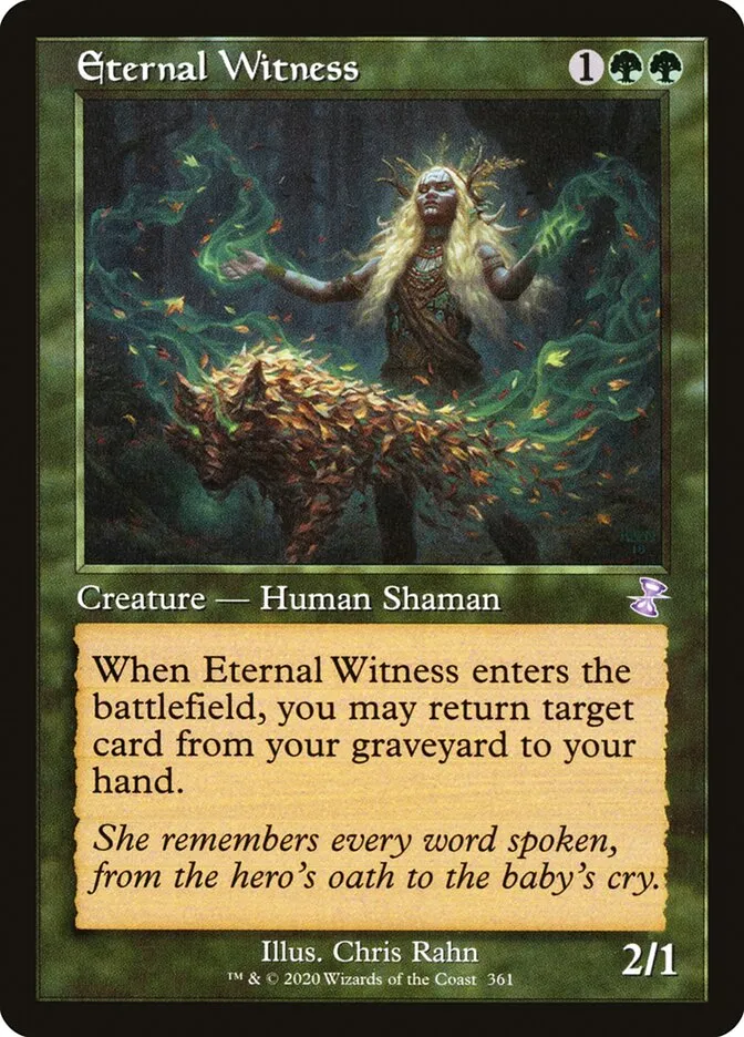 2021 Time Spiral Remastered Eternal Witness #361 special card image