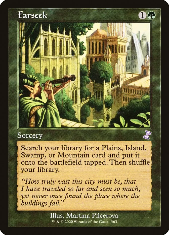 2021 Time Spiral Remastered Farseek special #363 special card image